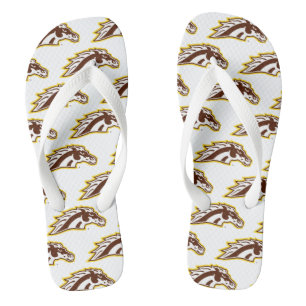 Western Michigan University   Broncos Flip Flops
