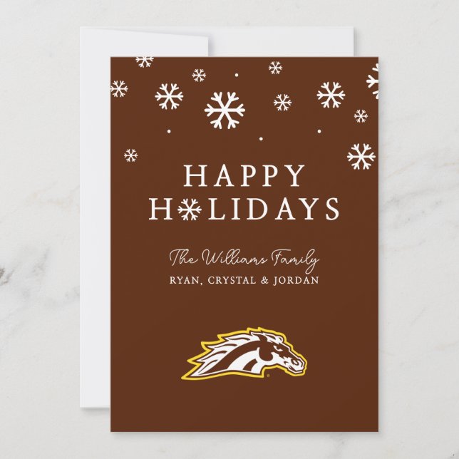 Western Michigan University | Broncos Holiday Card (Front)