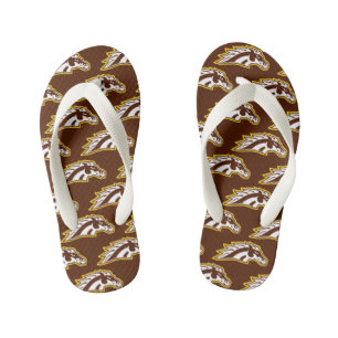 Western Michigan University Broncos Kid's Flip Flops