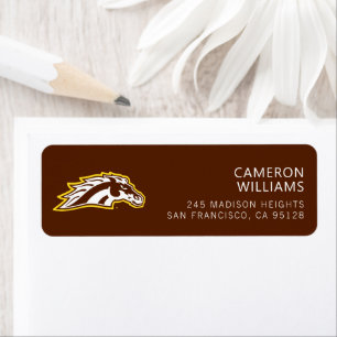 Western Michigan University   Broncos Label