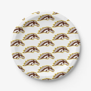 Western Michigan University   Broncos Paper Plates