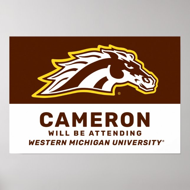 Western Michigan University | Broncos Poster (Front)