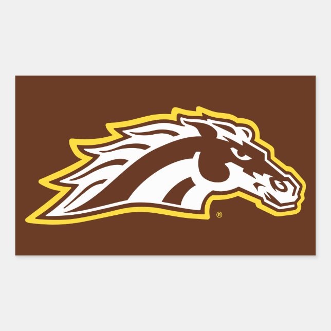 Western Michigan University | Broncos Rectangular Sticker (Front)