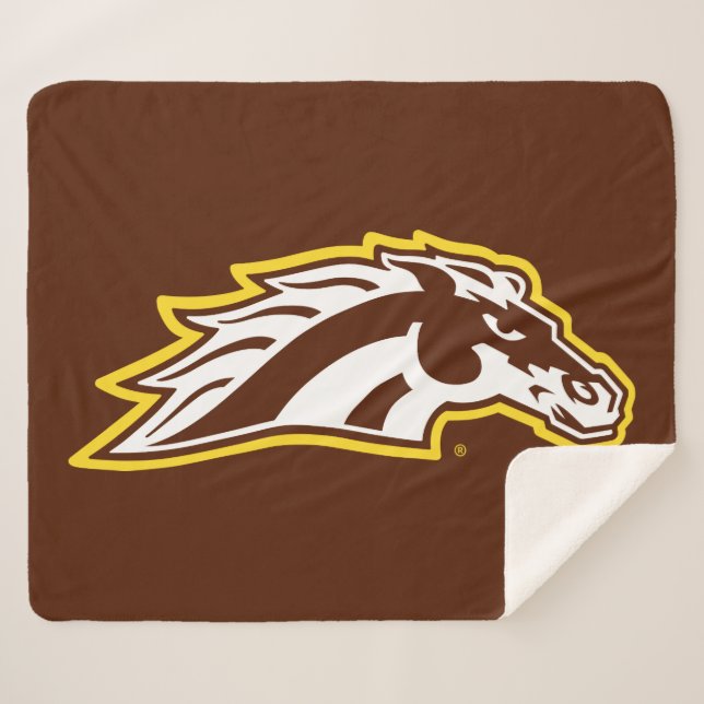 Western Michigan University | Broncos Sherpa Blanket (Front (Horizontal))