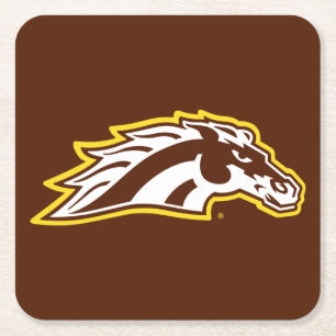 Western Michigan University Broncos Square Paper Coaster