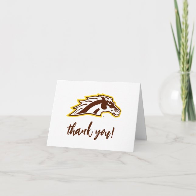 Western Michigan University | Broncos Thank You Card (Front)