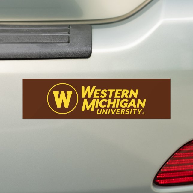 Western Michigan University Bumper Sticker (On Car)