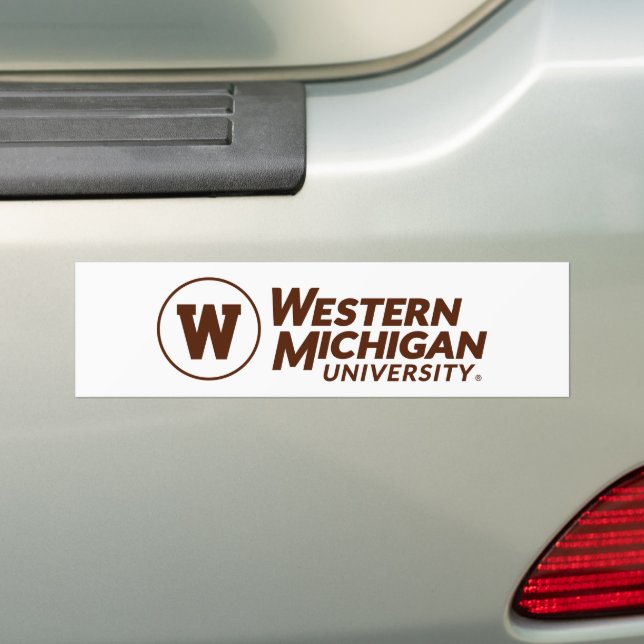 Western Michigan University Bumper Sticker (On Car)
