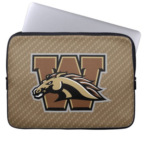 Western Michigan University Carbon Fiber Pattern Laptop Sleeve