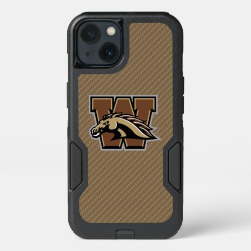 Western Michigan University Carbon Fiber Pattern iPhone 13 Case