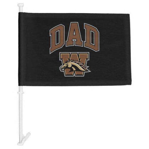 Western Michigan University Dad Car Flag