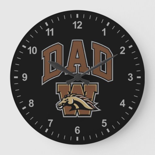 Western Michigan University Dad Large Clock