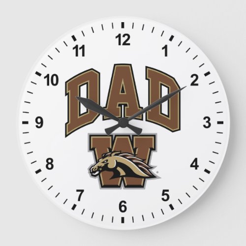 Western Michigan University Dad Large Clock