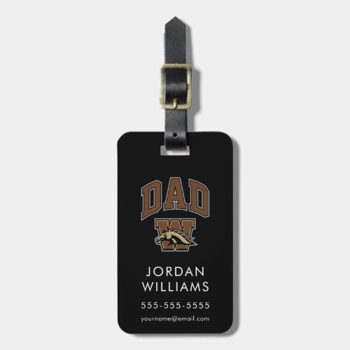 Western Michigan University Dad Luggage Tag