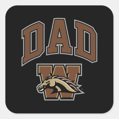 Western Michigan University Dad Square Sticker