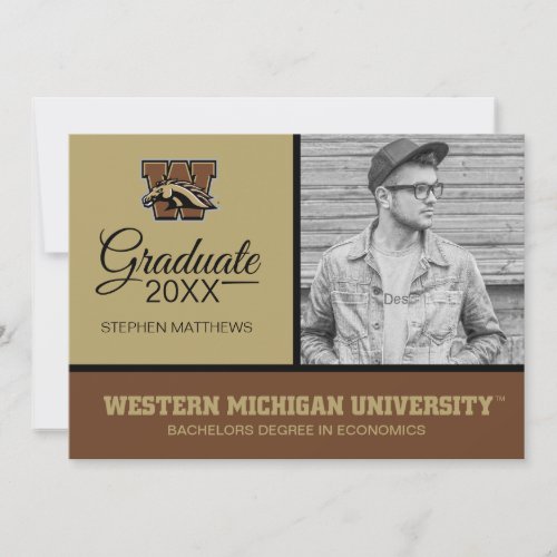 Western Michigan University  Graduation Invitation