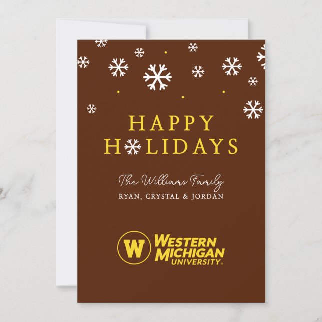 Western Michigan University Holiday Card (Front)