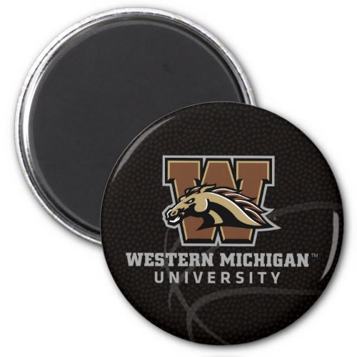 Western Michigan University Houston Basketball Magnet
