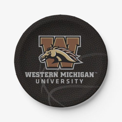 Western Michigan University Houston Basketball Paper Plates