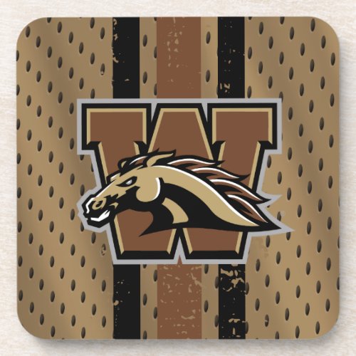 Western Michigan University Logo Jersey Beverage Coaster