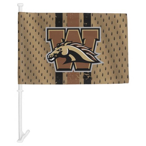 Western Michigan University Logo Jersey Car Flag