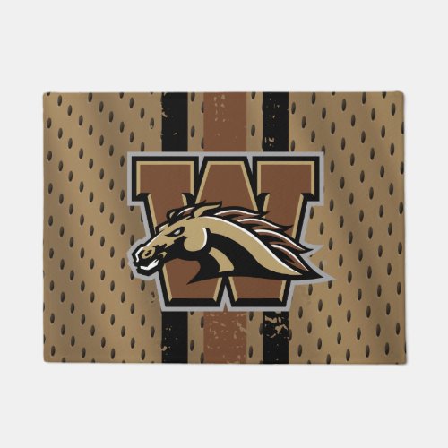 Western Michigan University Logo Jersey Doormat