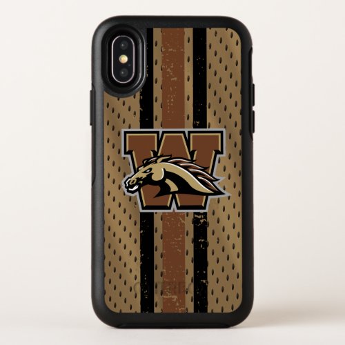 Western Michigan University Logo Jersey OtterBox Symmetry iPhone X Case