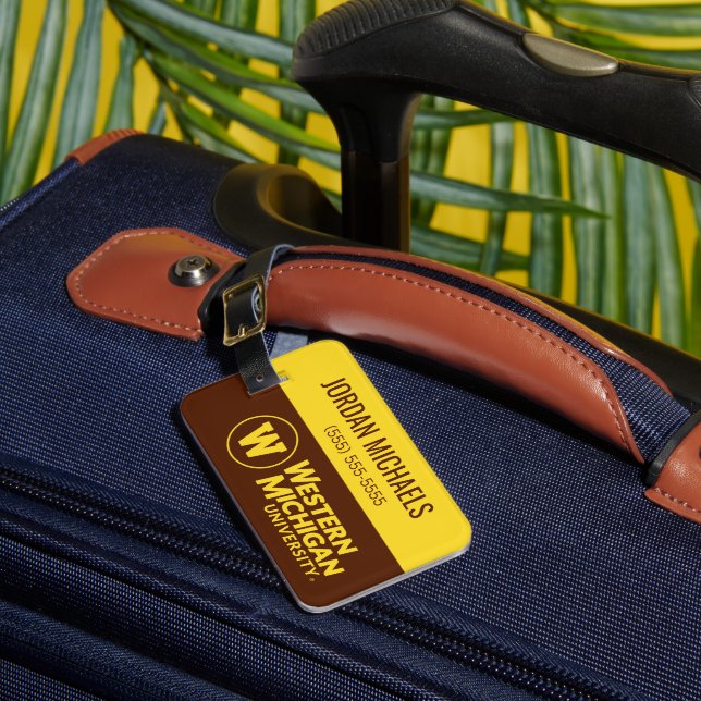 Western Michigan University Luggage Tag (Front Insitu 1)