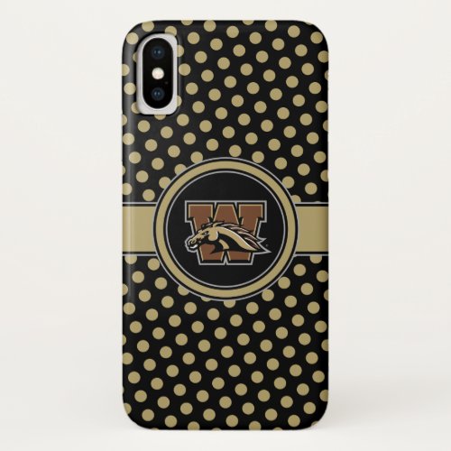 Western Michigan University Polka Dot Pattern iPhone X Case