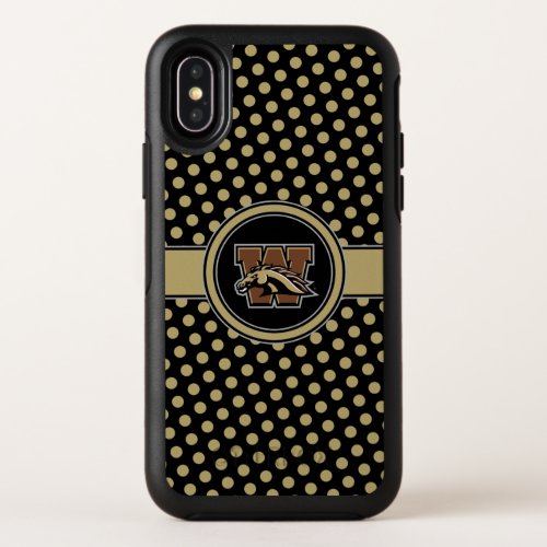 Western Michigan University Polka Dot Pattern OtterBox Symmetry iPhone X Case