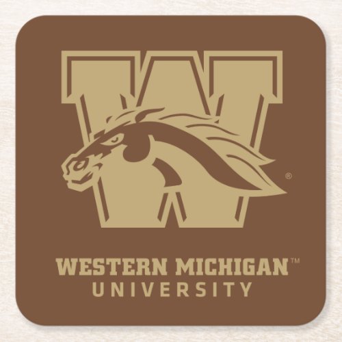 Western Michigan University Square Paper Coaster