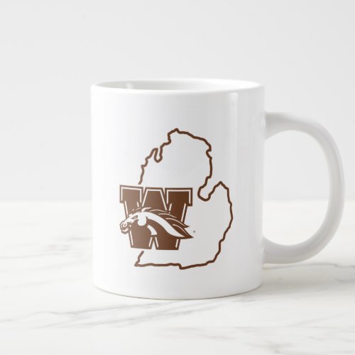 Western Michigan University State Love Giant Coffee Mug