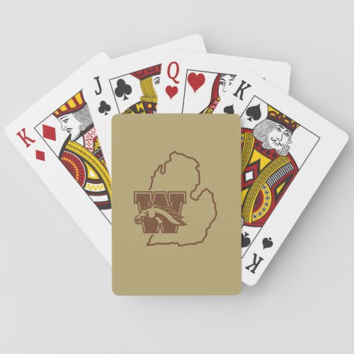 Western Michigan University State Love Poker Cards