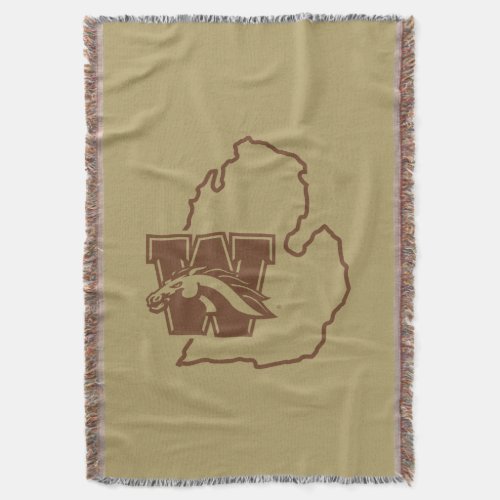 Western Michigan University State Love Throw Blanket