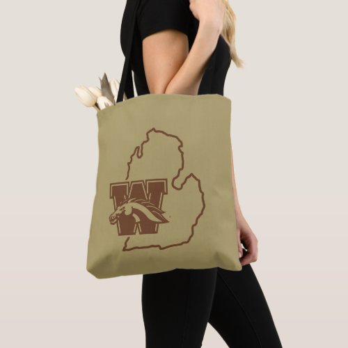 Western Michigan University State Love Tote Bag