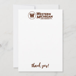 Western Michigan University Thank You Card