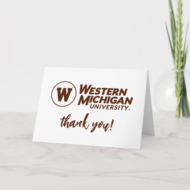 Western Michigan University Thank You Card (Front)