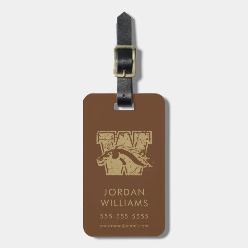 Western Michigan University Vintage Luggage Tag