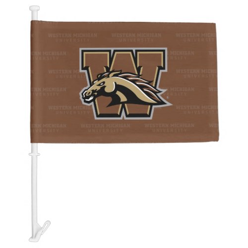 Western Michigan University Watermark Car Flag