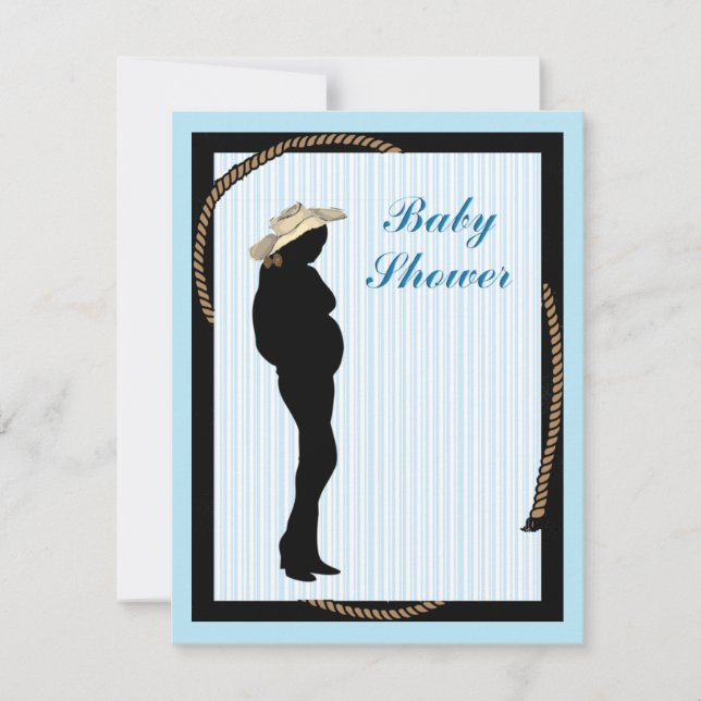 western mom Baby shower Invitation (Front)