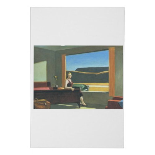 Western Motel _ Edward Hopper Faux Canvas Print