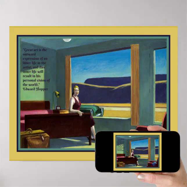 Tableau Sur Toile – Motel Ouest, Walter Wells / Edward Hopper (eho48)