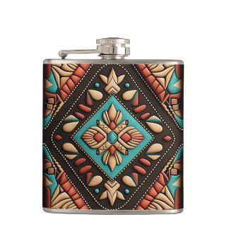 WESTERN MOTIF Flask