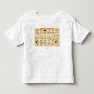 Western Motor Car Route GuidePanoramic Map Toddler T-shirt