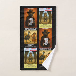 Western Movie Poster Parody Hand Towel