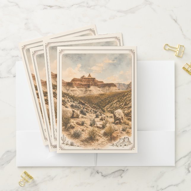 Western National Parks Custom Road Trip Pocket Folder (In Situ)