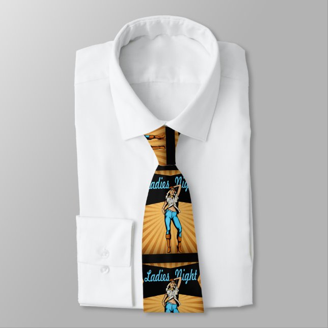 Western Necktie Cowgirl LAdies Night (Tied)
