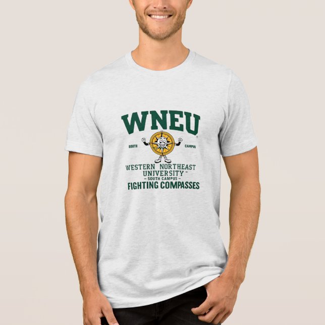 Western Northeast U. - South Campus (Fictional) Tri-Blend Shirt (Front)