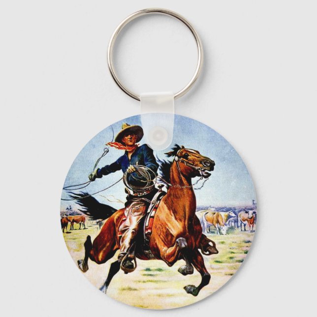 Western Nostalgia Keychain (Front)