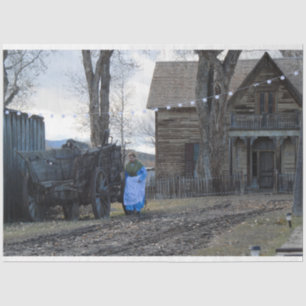 Western Old Days Tissue Paper